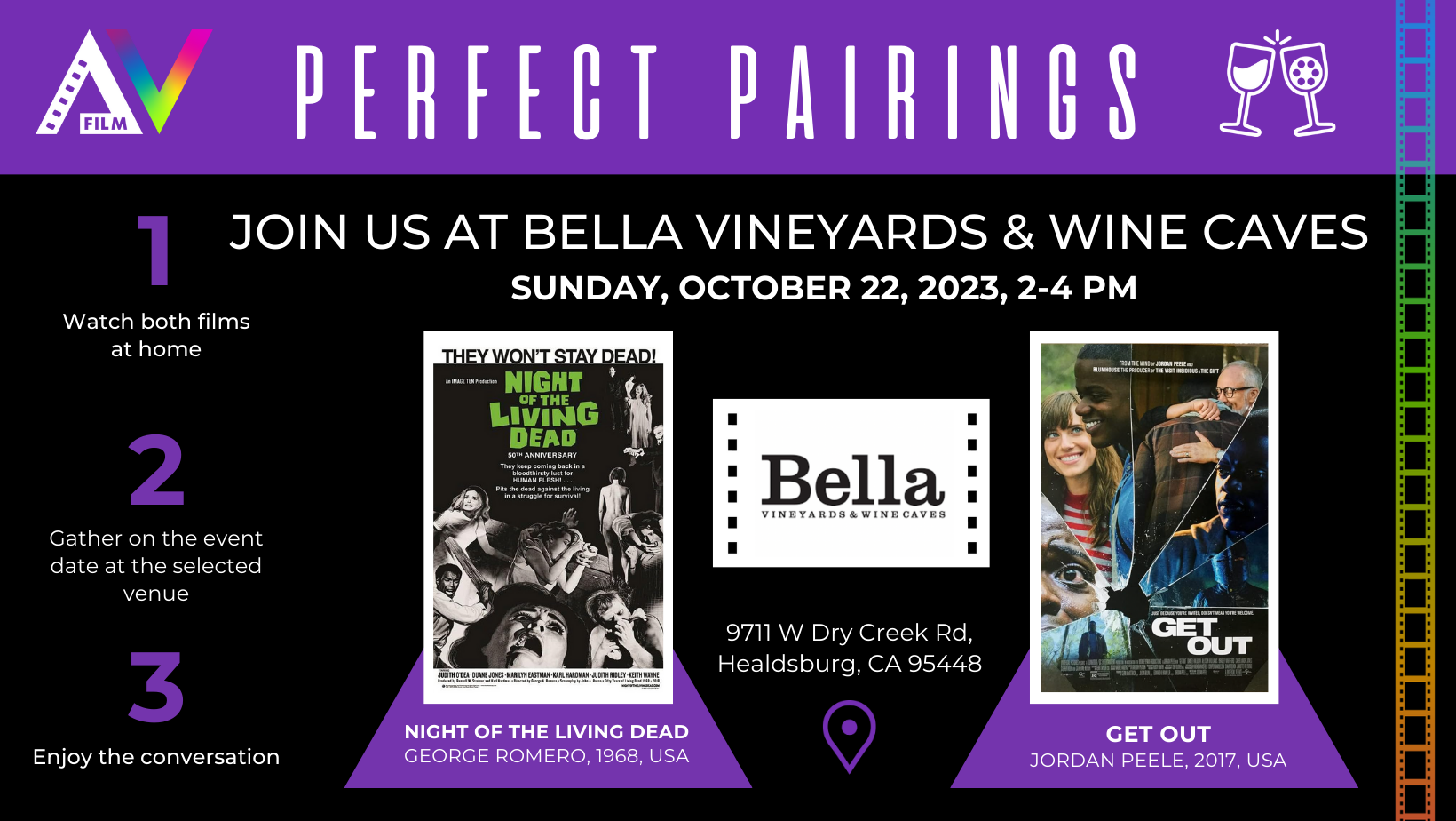 AVFilm presents Halloween-themed Perfect Pairings at Bella Cave Winery.